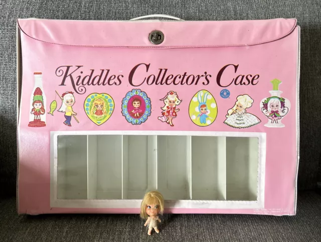 1967 Mattel Liddle Kiddles Dolls Pink Kiddles Collectors Case With Doll