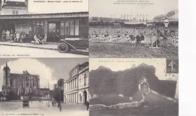 Lot de 100 reproductions de cartes postales anciennes old postcards 1895-1915 4