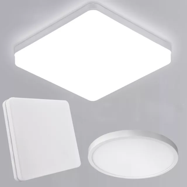 LED Deckenleuchte Deckenlampe Ultraflach Schlafzimmer Flurleuchte Badezimmer DHL