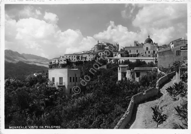 Cartolina - Postcard - Monreale visto da Palermo - 1956 - VG