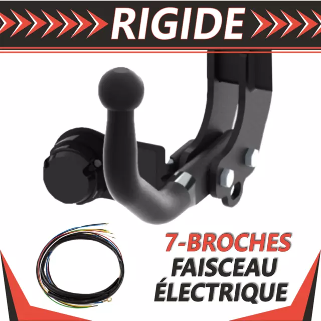 Attelage rigide pour Jeep Compass 1 I MK49 11-17+faisceau 7 broches