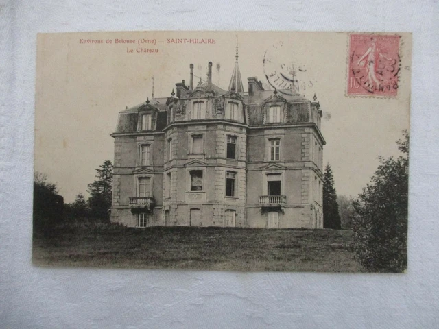 Cpa Orne 61 Saint Hilaire Surroundings De Briouze Le Chateau