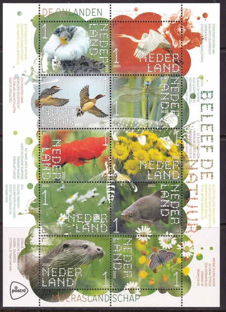 Netherlands, Fauna, Birds, Animals, Insects, Fishes / MNH / 2021