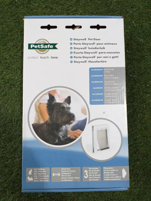 Staywell Heavy Duty Aluminio Puerta para Mascotas 30x20 cm Blanco Peso para Mascotas 7 Kg