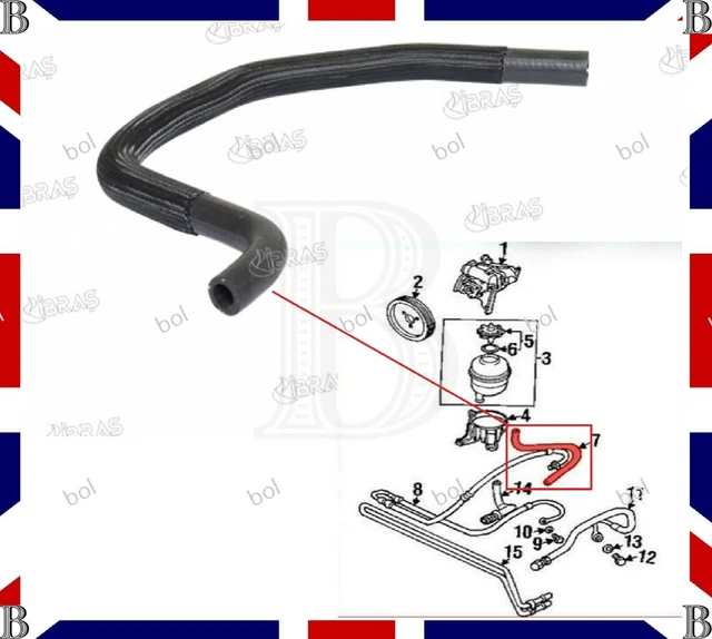 BMW 3 SERIES E46 5 Series E39 X5 E53 Z3 E36 Power Steering Hose Pipe