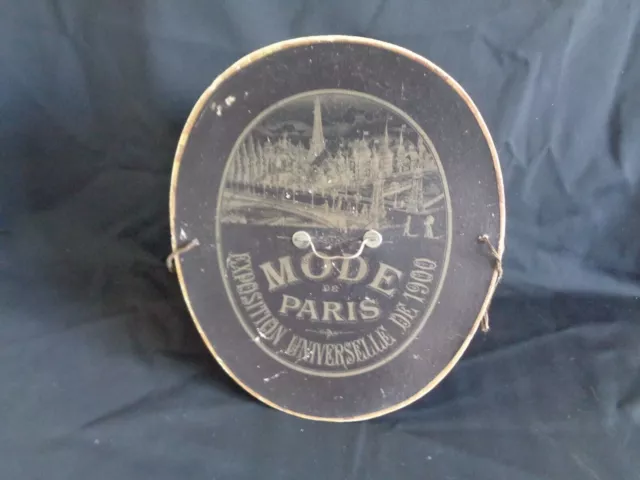 Boîte à Chapeau ancienne mode De Paris Exposition Universelle 1900 haut De Forme