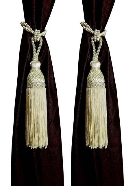 Beautiful Tassel Window Curtain Tieback for Home & Office Decoration Set of 2