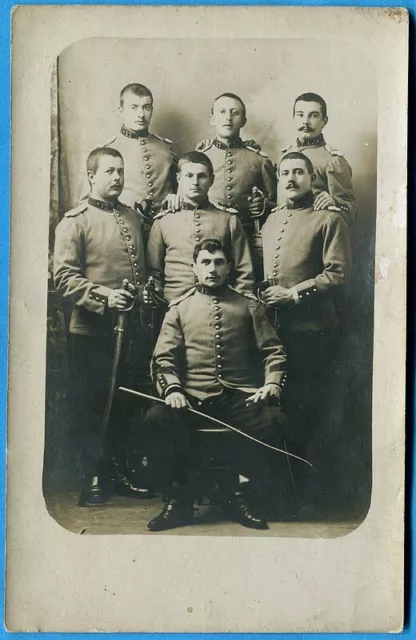 CPA PHOTO : Soldats du 17° régiment de chasseurs à cheval