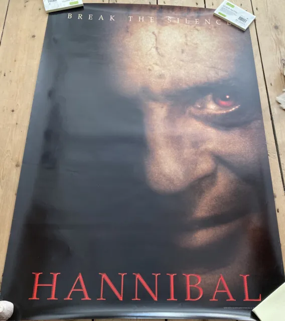 HANNIBAL anthony hopkins advance US original one sheet movie poster rolled