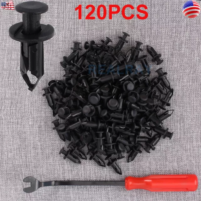 120pcs Nylon Fender Clips Body Rivets For HONDA TRX 400 EX 400EX 300EX TRX450R
