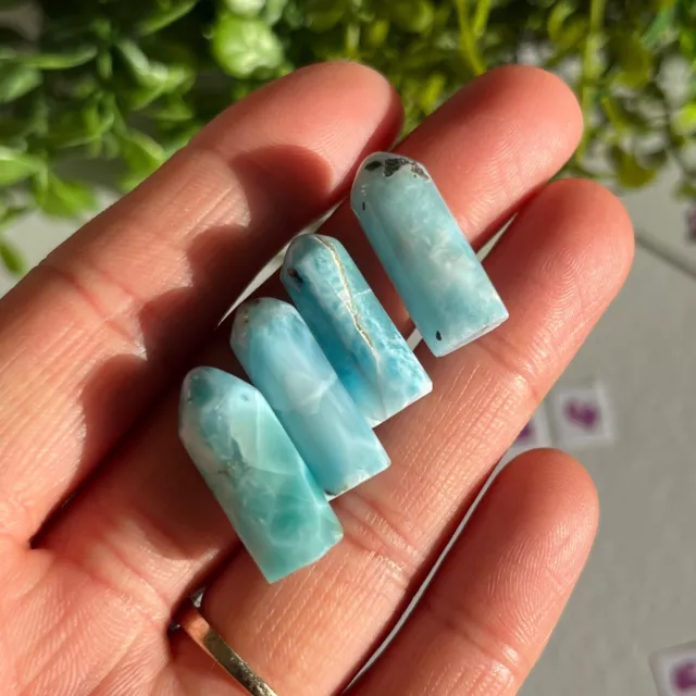 Larimar Crystal Mini Towers Bullet Shaped Rounded Generators (please select)