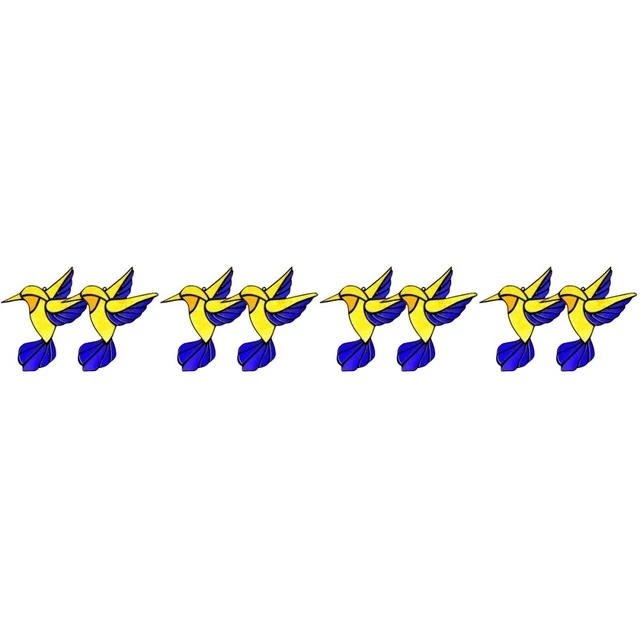 8 piezas Pájaros Ventana Colgante Colibrí Decoraciones Pájaro Cazador de sol
