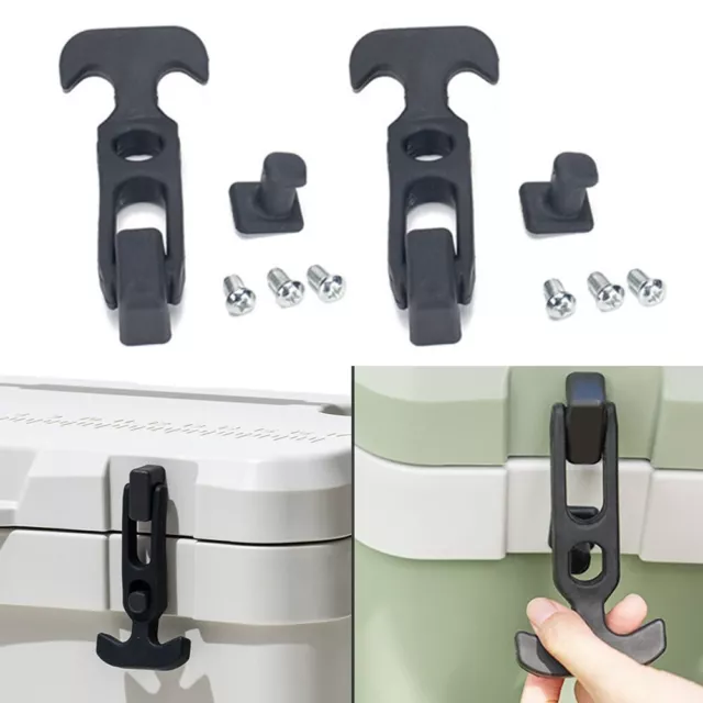 Industrial Quality Rubber T Handle Draw Latch Set for Tool Box RV Cooler Cart