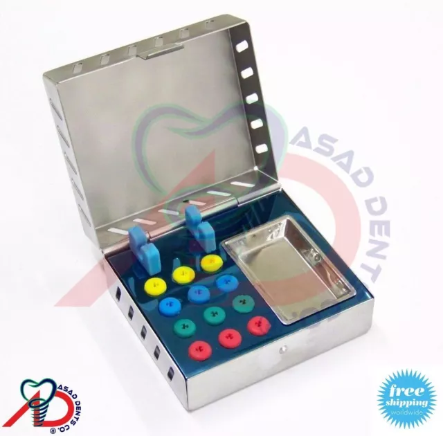 1pc Dental Implant Instrument Sterilization Organizer Cassette Kit Box Tray Case