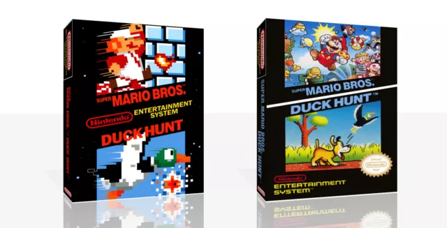 Super Mario Bros.  Duck Hunt NES Spare Game Case Box + Cover Art Work (No Game)