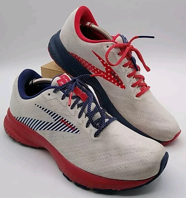 Brooks red white blue shoes shop