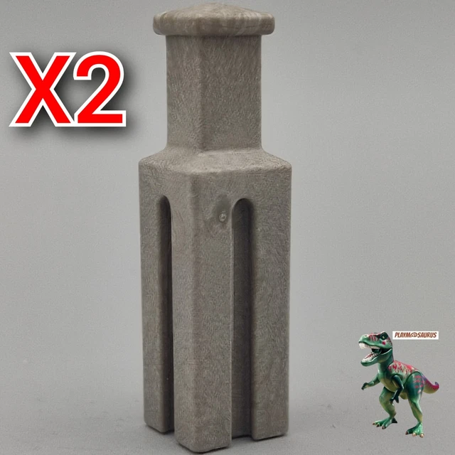 Lot De 2 Extincteurs Playmobil - Accessoires Pour Figurines Pompiers, Urgences, Hélicoptère...