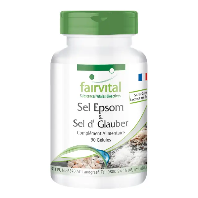 Sel d'Epsom & Sel de Glauber - 90 gélules - VEGAN | fairvital