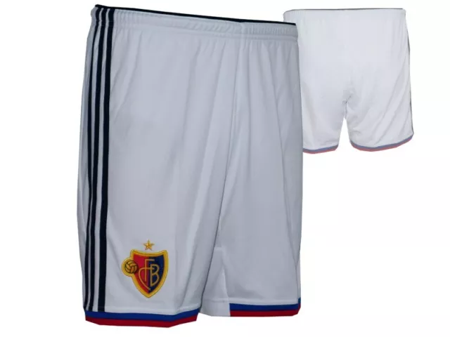 Adidas FC Bâle Loin Shorts Blanc Fcb Extérieur Pantalon de Football Ligue Suisse