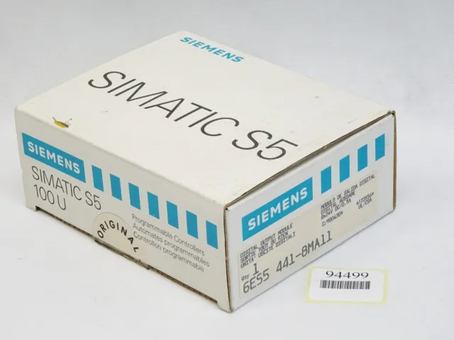 Siemens Simatic S5 100U 6ES5441-8MA11/6ES5 441-8MA11 / Neuf Emballage D'Origine