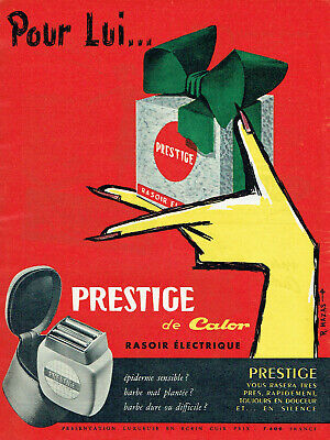 PUBLICITE ADVERTISING  1956   THOMSON  rasoir MICROMATIC 