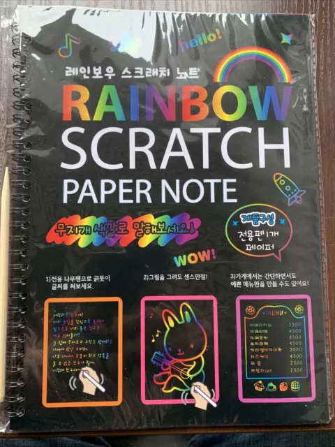 Rainbow Scratch Art for Kids Rainbow Kratz Malbuch für Kinder Kreativ