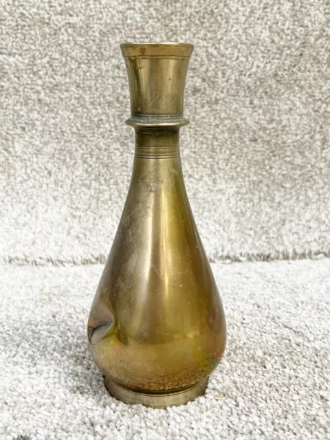 Vintage Antique Edwardian Brass Vase A/F