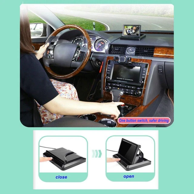 Monitor seggiolino auto bambino con telecamera per visione notturna + schermo da 4,3 pollici