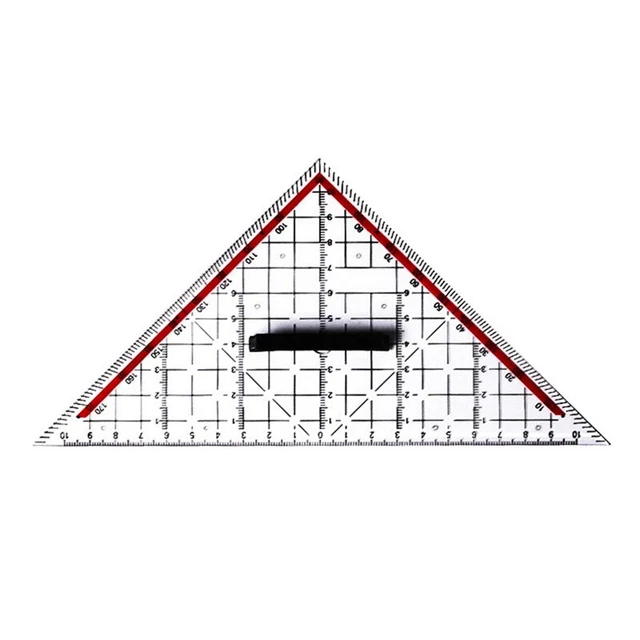 20CM Drawing e Ruler Multi-Function Drawing Design Ruler with Handle E6R8