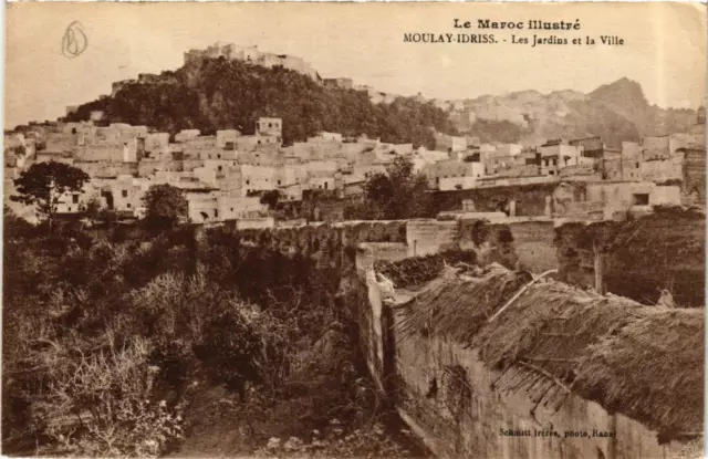 CPA AK MOULAY-IDRISS Les Jardins et la Ville MOROC (720344)
