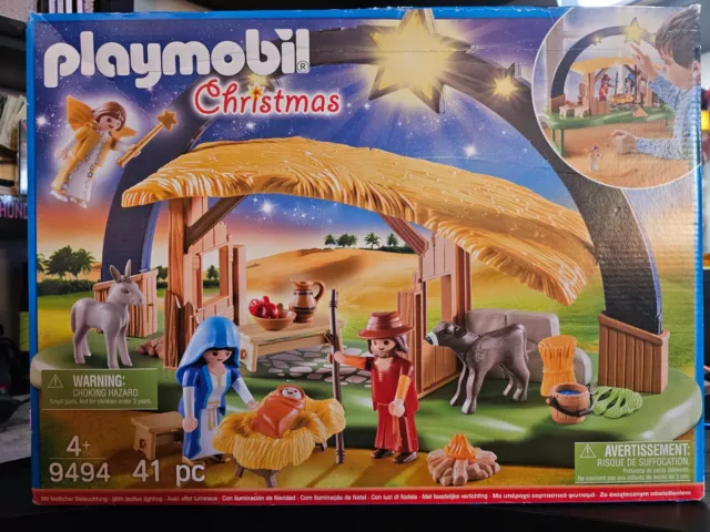 Playmobil Navidad Iluminador Natividad Bebé Jesús Pesebre 9494 NUEVO SELLADO