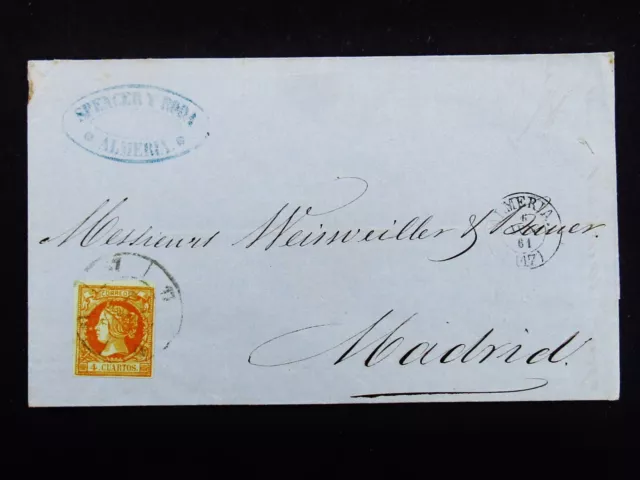 nystamps Spain Early Cover Used Paid $100      M22y3906