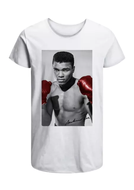 T-Shirt Muhammad Ali Boxe Uomo Abbigliamento 100% Cotone Taglia dalla S a XXL