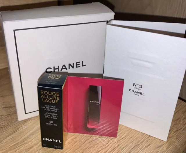 CHANEL Rouge Liquid Lip Colour 80 Timesless 2ml and CHANEL No.5 perfume 1.5ml