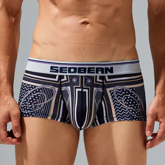 Seobean Nuevo Hombre Sexy Colorido Calzoncillo Boxer Ropa Interior