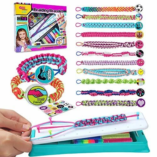 Friendship Bracelet Making Kit for Girls, DIY Craft Kits Toys, Jewelry Maker