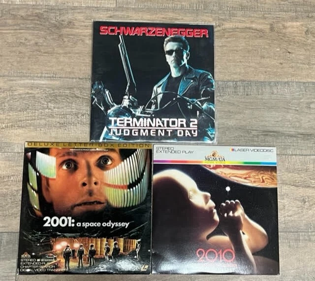 Science Fiction Laserdisc Lot of 3 2001 Space Odyssey 2010 Terminator 2