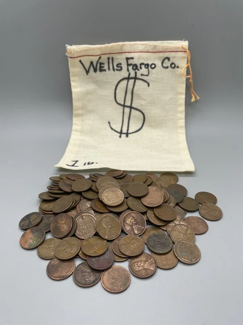 1 POUND of LINCOLN WHEAT CENT PENNY  1909 - 1958  mixed dates/mints Unsearched