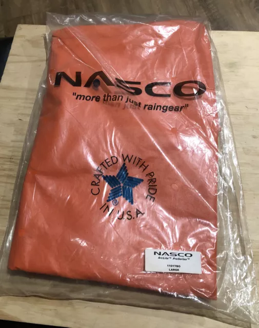 Nasco 1101TBO ArcLite Proseries Large Arc Flas Rain Style Bib Lineman Trousers!!