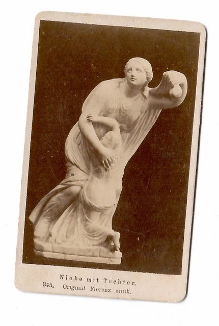 5815 - CDV * Niobe  mit Tochter Original Florenz antik