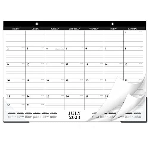 Desk calendar 2023 2024 jul 2023 dec 2024 18 month desk wall 