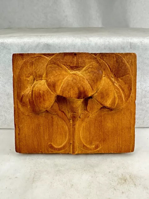 Vintage Medallion Wood Carved Panel Architectural #10 Gustav Wiesner (1902-1978)