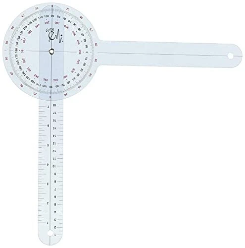 Emi Plastic 12" Goniometer 360 Degree Is