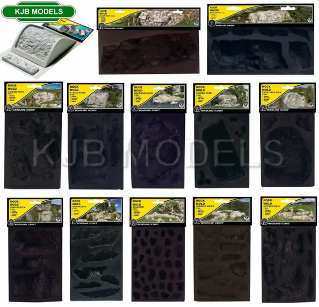 BNIB Woodland Scenics Rock Moulds & OO Tunnel Liner Form -Choice Of 17 -  N OO O