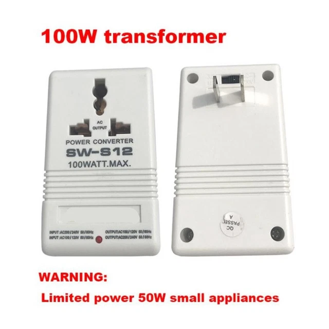 1PCS Step UP or Down Voltage Converter Transformer 100W 110V/120V To 220V/240V