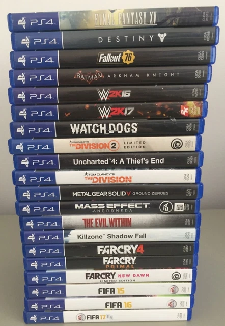 Playstation 4 PS4, 20 Games Bundle, single job lot