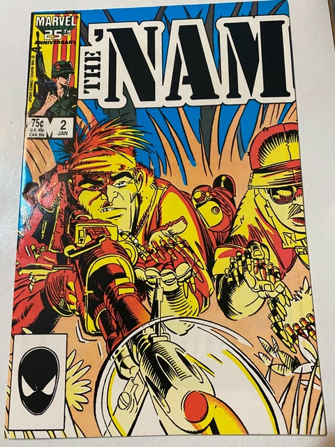 The NAM #2 Comic Jan 1987 Marvel Comics Dust Off Vietnam War Key 2nd Issue  VF+