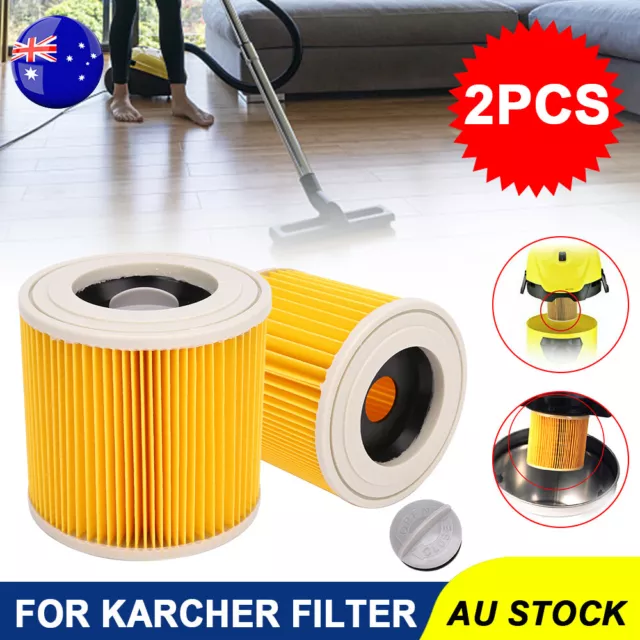 Cartridge Filter For Karcher WD WD2 WD3 Series Wet&Dry Vac Vacuum Cleaner  AU Household Supplies Cleaning Vacuum Parts