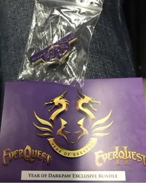 EVERQUEST PAX EAST 2024 Panel Exclusive Pin & Year Of Darkpaw Bundle