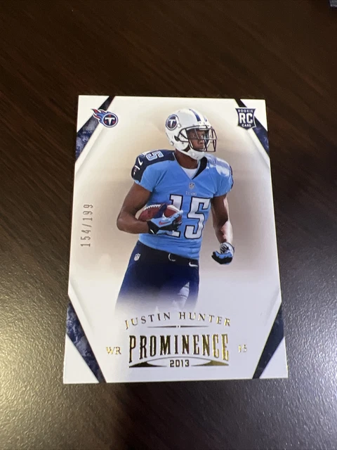 2013 Panini Prominence Gold /199 Justin Hunter #148 Rookie RC